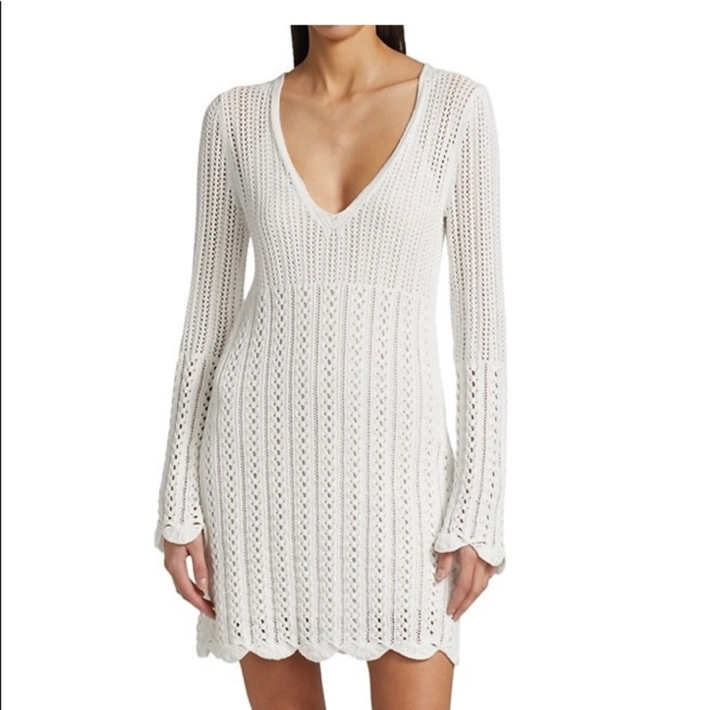See by Chloé Mesh Knit A-Line Dress
